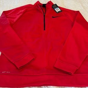 Nike red pull-over